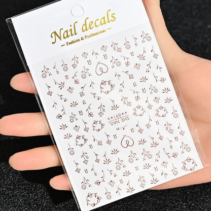 3D Nail Sticker – Sonne, Mond & Sterne
