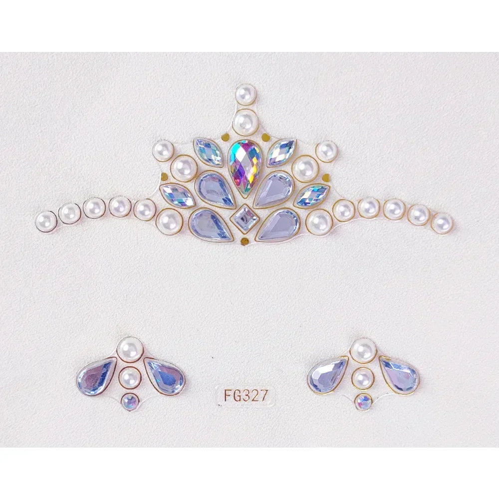 Face Gems Tattoo – Festival-Vibes