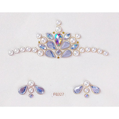 Face Gems Tattoo – Festival-Vibes