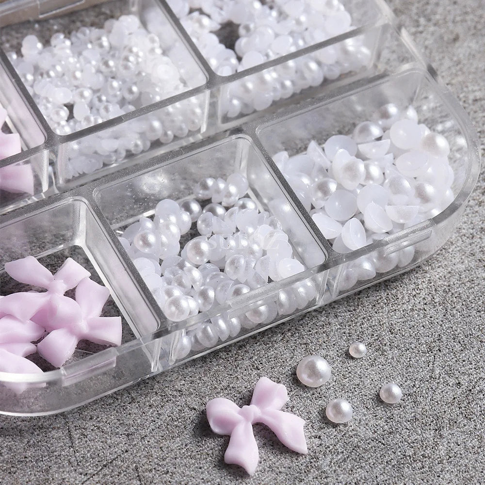 Nailart Charms – Schleifen & Perlen - sunny.side-Productions