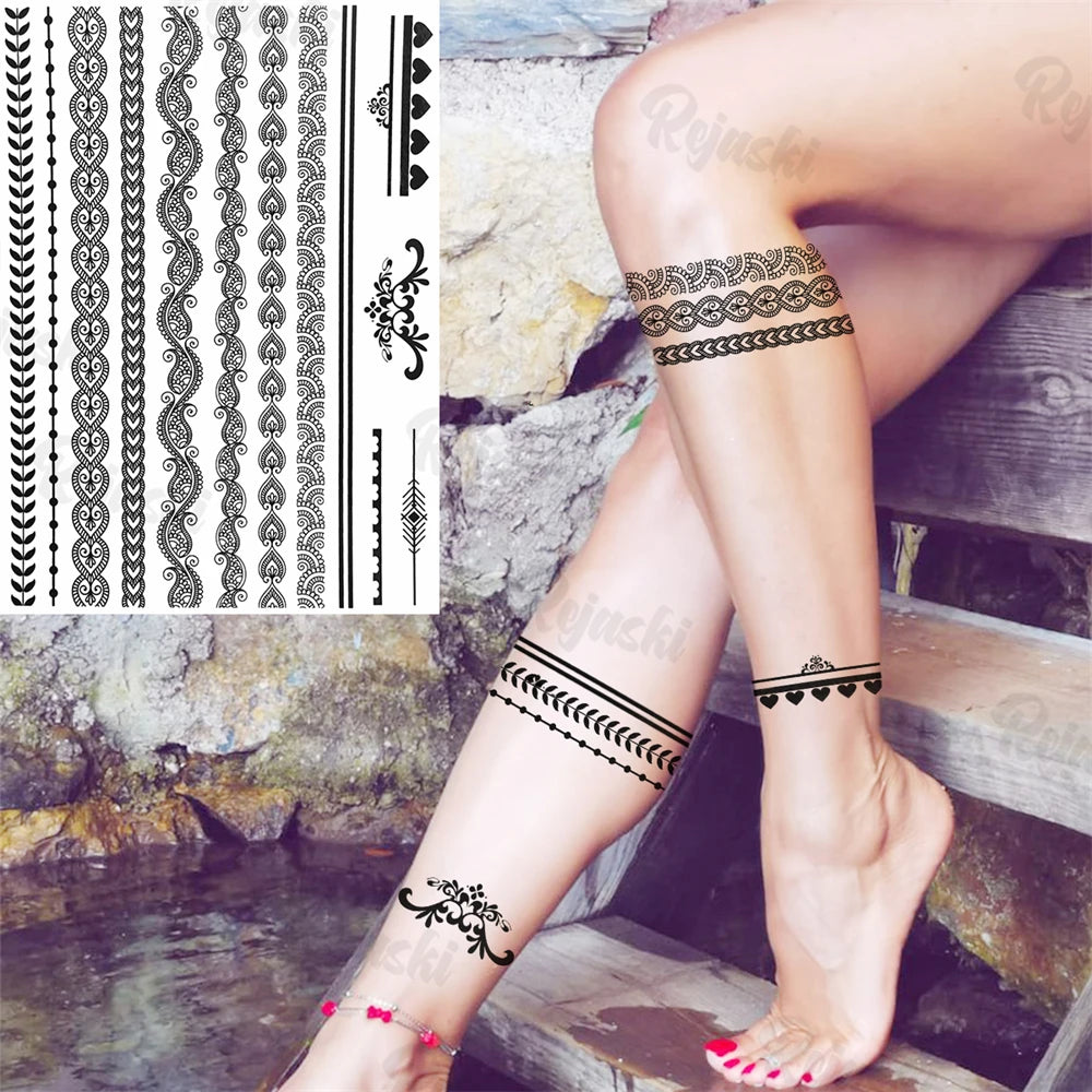 Festival-Tattoo Mandala – Temporärer Körperschmuck