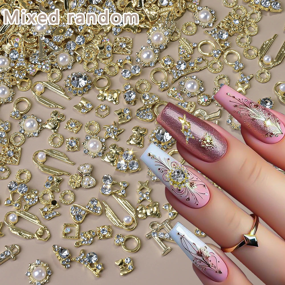 Luxus Nail Charms – Gold & Silber