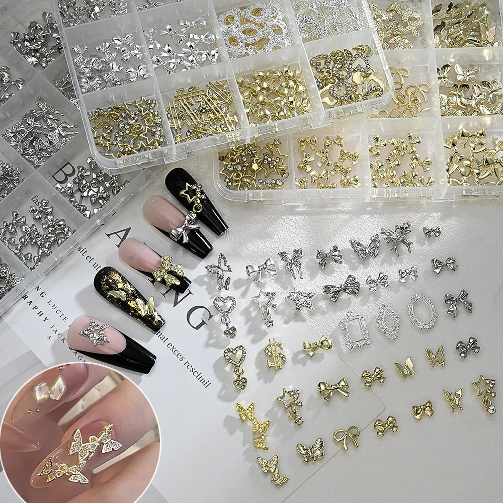 Set Nail Charms – edler 3D Glanz