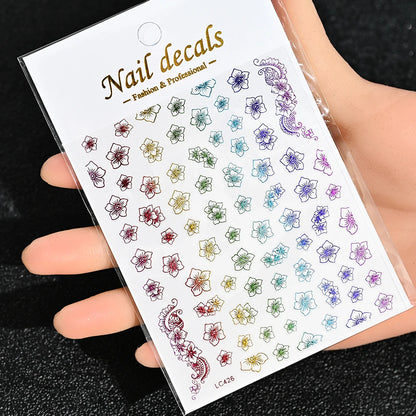 3D Nail Sticker – Sonne, Mond & Sterne