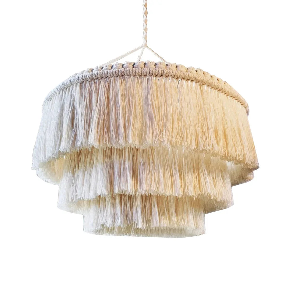 Makramee-Quastenlampe – Boho-Charme - sunny.side-Productions