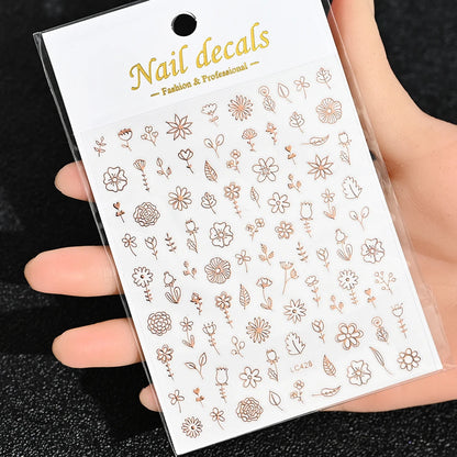 3D Nail Sticker – Sonne, Mond & Sterne
