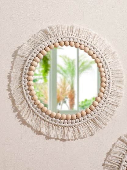 Makramee-Wandspiegel – Boho-Charme