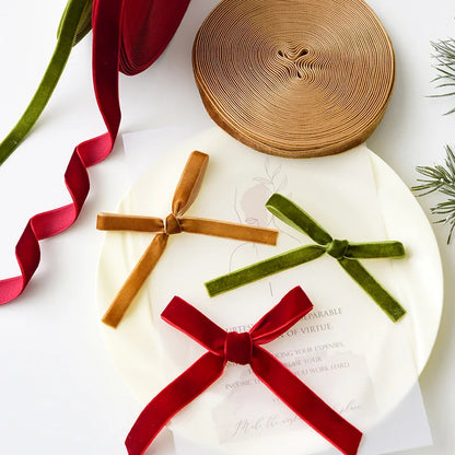 Samtband – Edle Weihnachtsdekoration