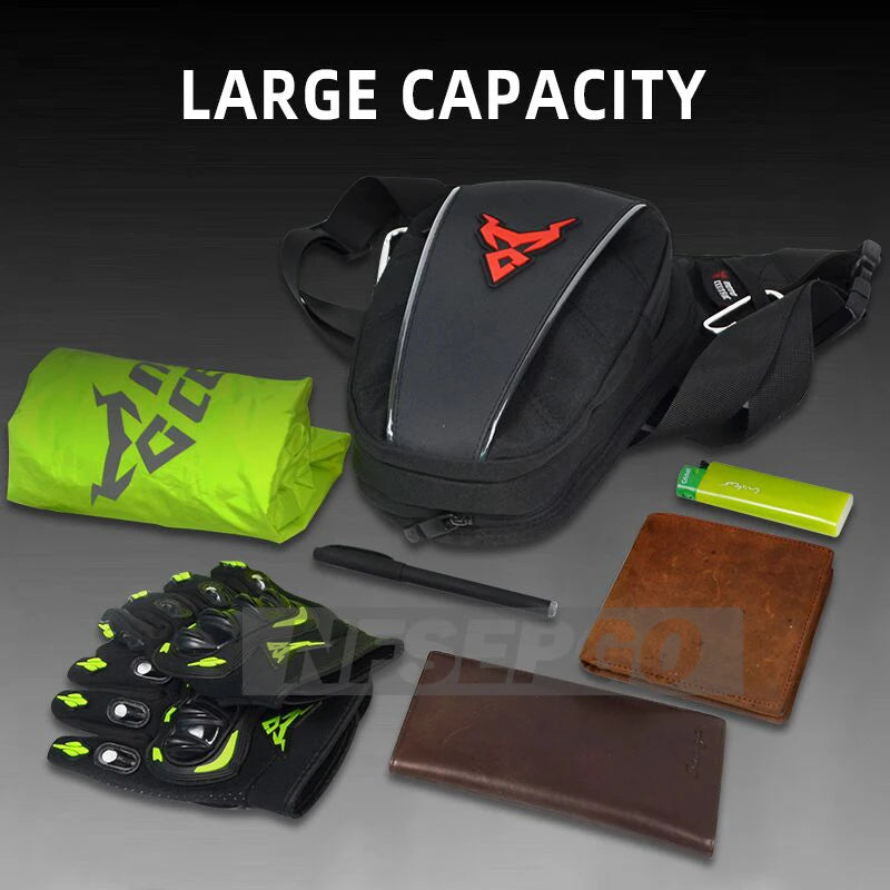 Motorrad Beintasche – robust, wasserdicht, einsatzbereit