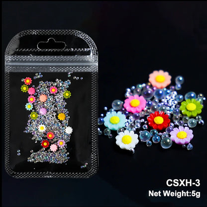 Acryl-Blumen Nail Art