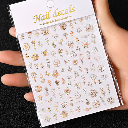 3D Nail Sticker – Sonne, Mond & Sterne