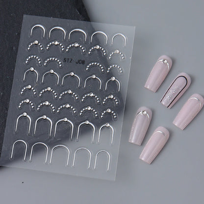 Luxus Nail Sticker – edle fineline Designs