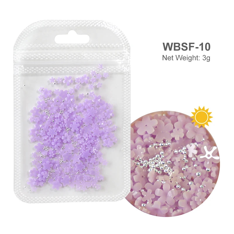 Acryl-Blumen Nail Art