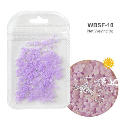 Acryl-Blumen Nail Art