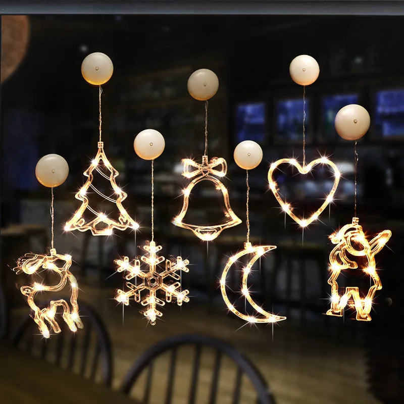 Leuchtende Weihnachtsmotive – Fensterlichter