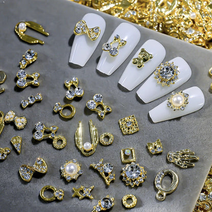 Luxus Nail Charms – Gold & Silber