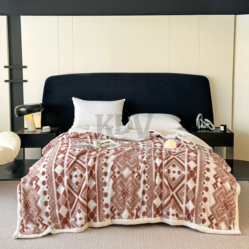 Boho-Fleece-Decke – Ruhe & Geborgenheit