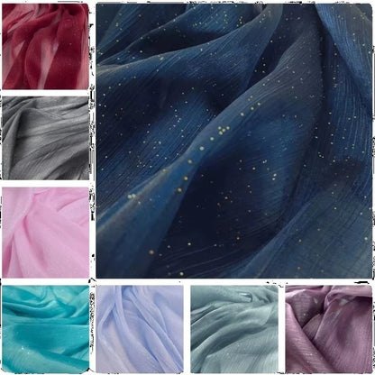 Glitzernder Organza-Stoff – funkelnde Weihnachtsdeko