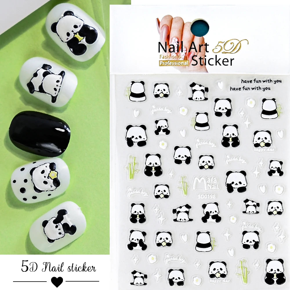 Nailsticker – Florale Reliefkunst