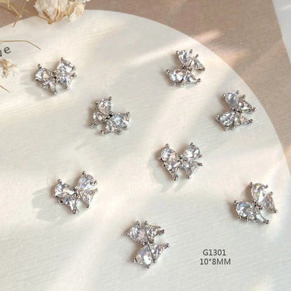 3D Nail Charms – Herz & Schmetterling