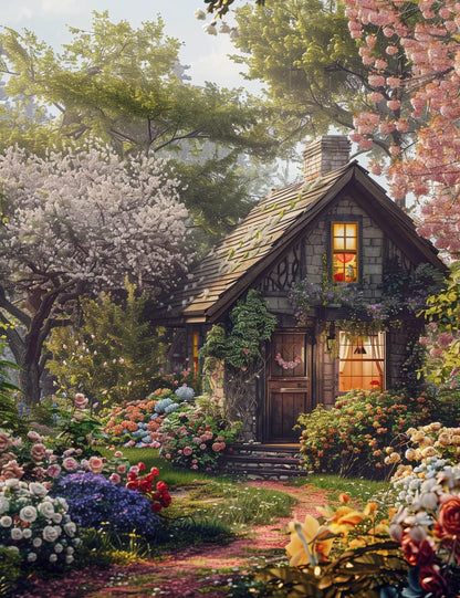 Malen nach Zahlen – Waldtraum auf Leinwand