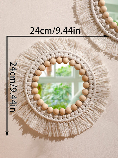 Makramee-Wandspiegel – Boho-Charme