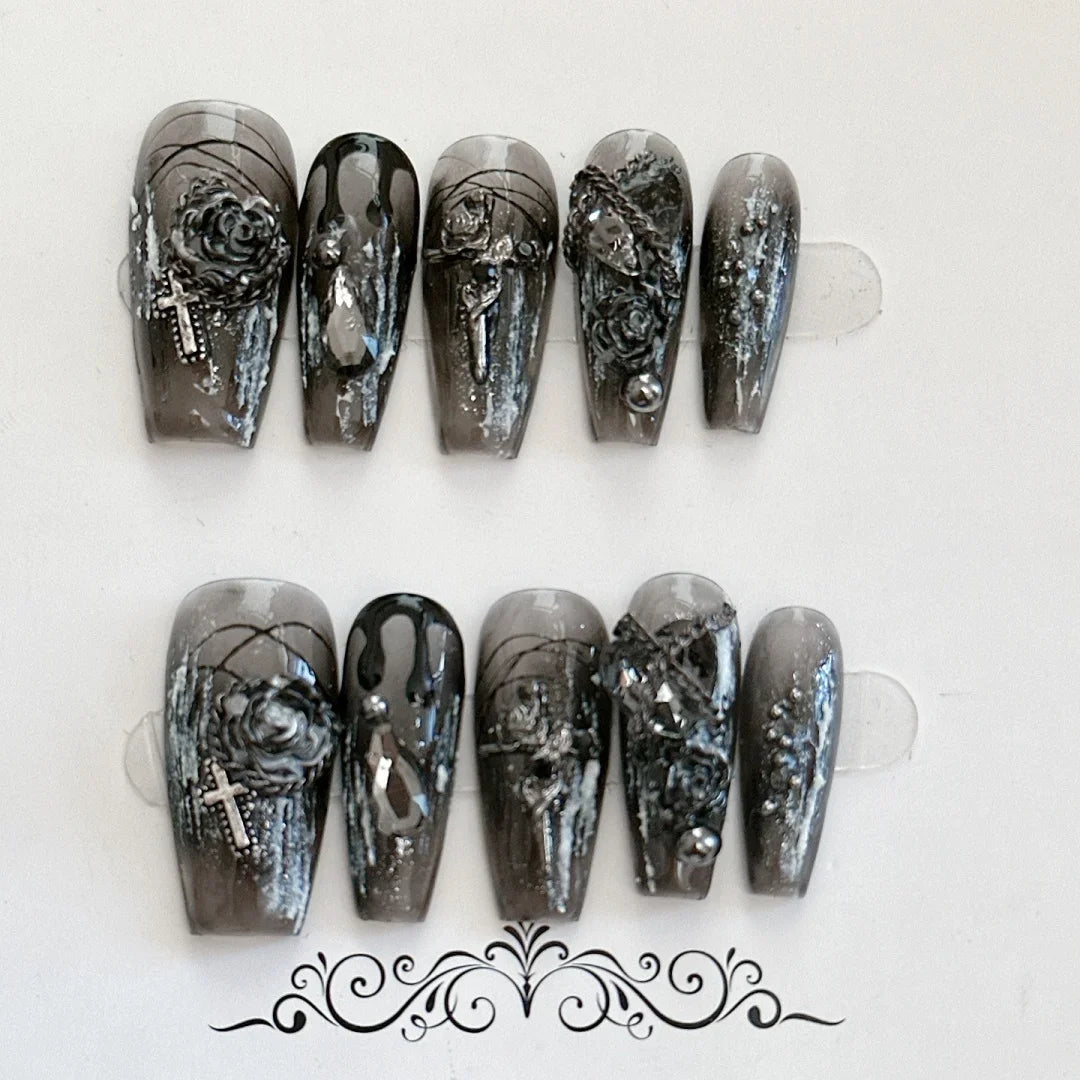 Gothic Glam Press-On Nails