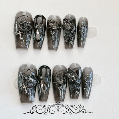 Gothic Glam Press-On Nails