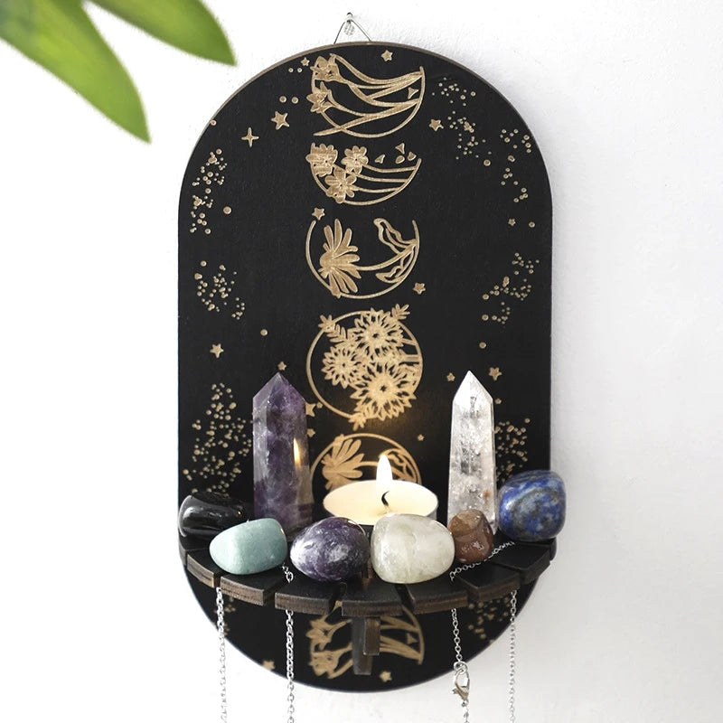 Boho-Wandregal – Licht & Bedeutung