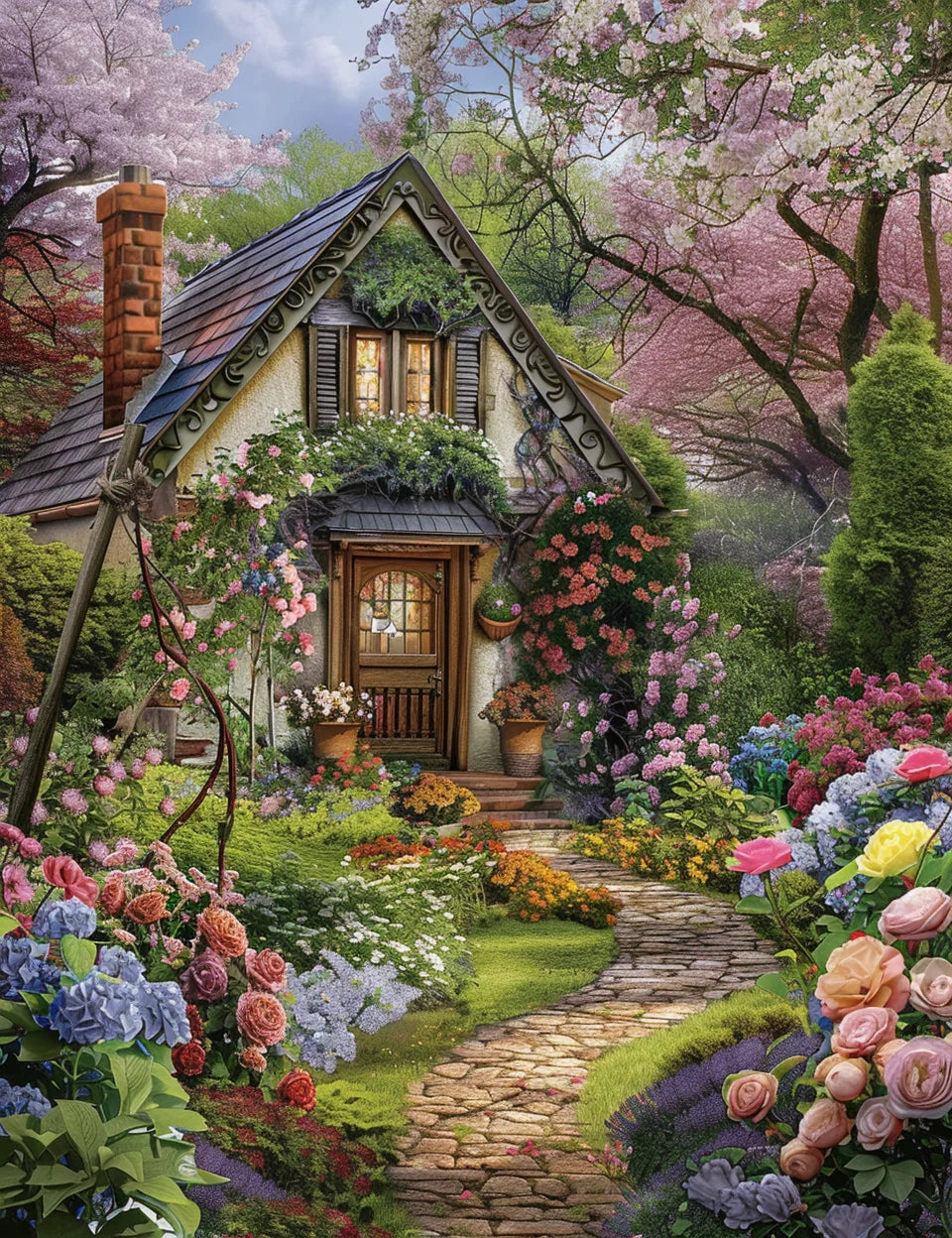 Malen nach Zahlen – Waldtraum auf Leinwand