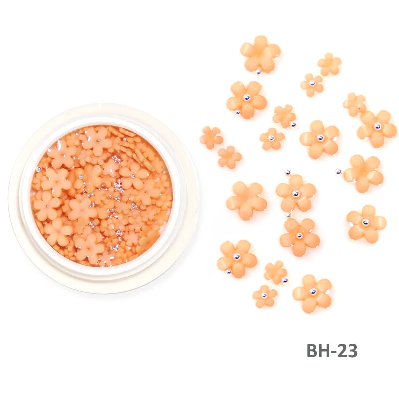 Acryl-Blumen Nail Art