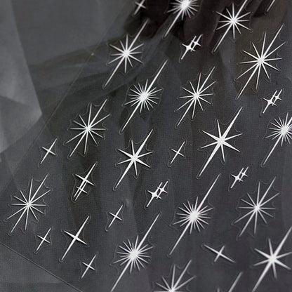 Glitzer Stern Nail Sticker