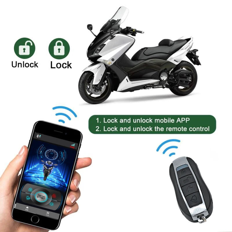 Zweirad Diebstahlschutzsystem – Smart schützen, fern steuern
