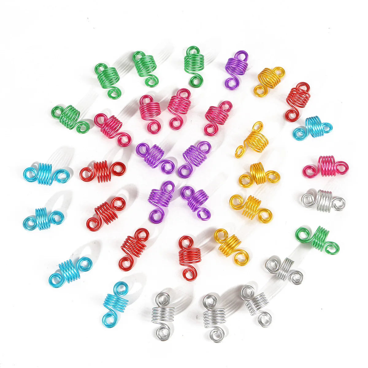 Festival-Haarschmuck – Dread-Perlen & Spiralen