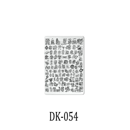 Nailart-Stempelplatte –  grenzenlose Designs - sunny.side-Productions