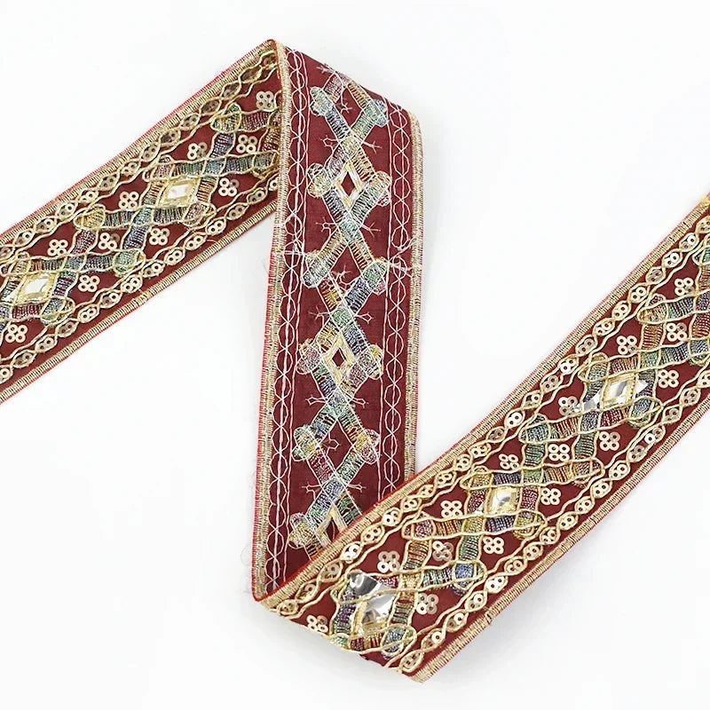 Brokat-Stickband – edles Highlight