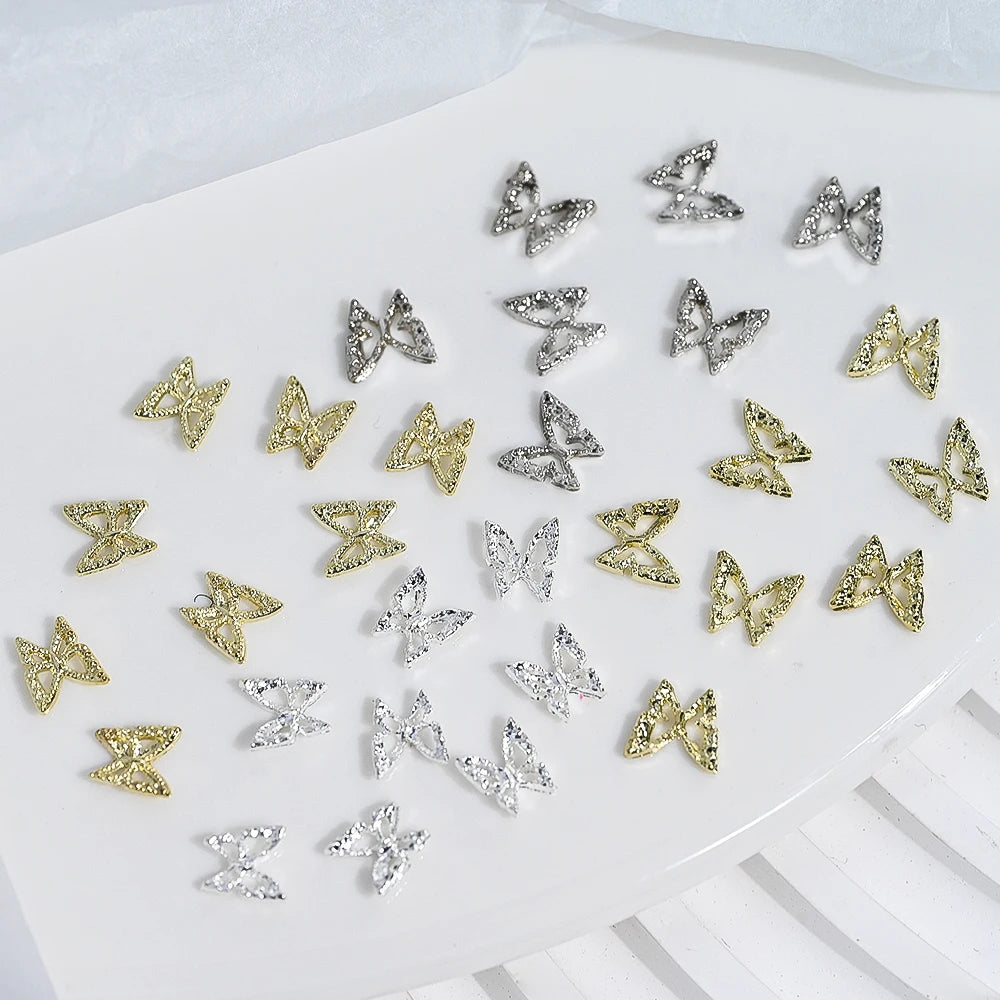 3D Schmetterlings Nail Charms