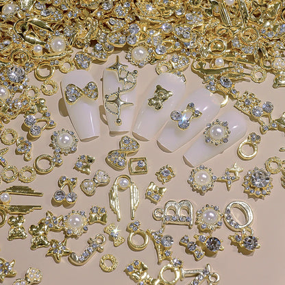 Luxus Nail Charms – Gold & Silber