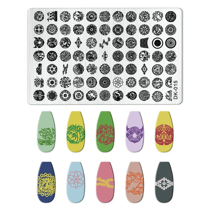 Nailart-Stempelplatte –  grenzenlose Designs - sunny.side-Productions