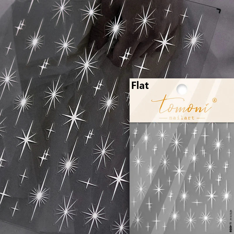 Glitzer Stern Nail Sticker