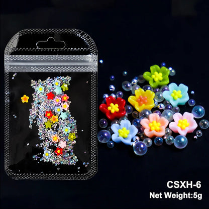 Acryl-Blumen Nail Art