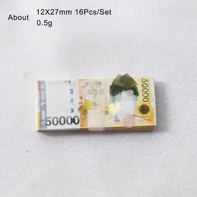 Miniatur Spielgeld – Euro & US Dollar