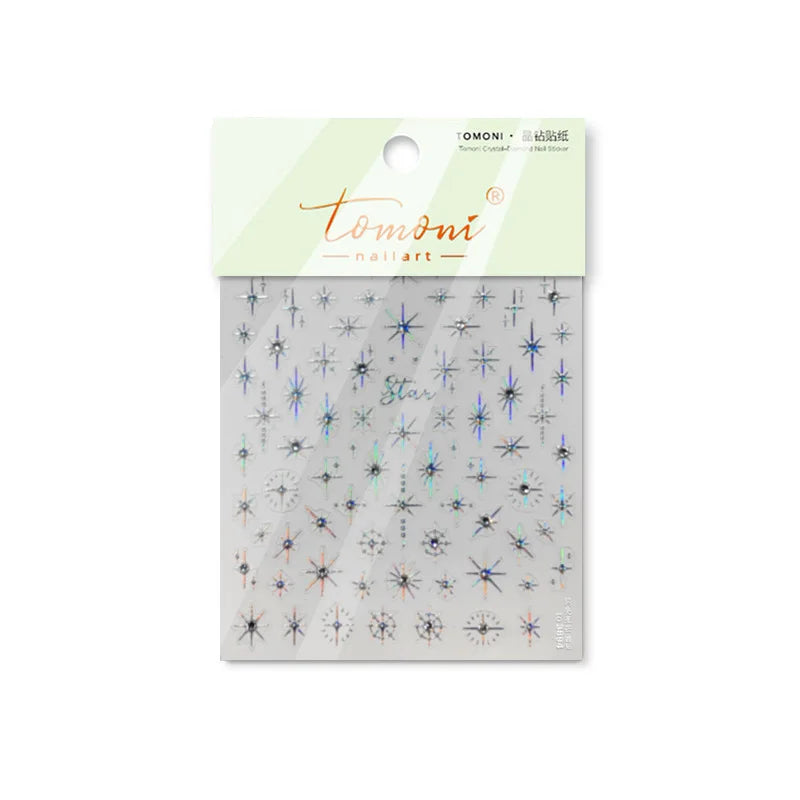 Glitzer Stern Nail Sticker