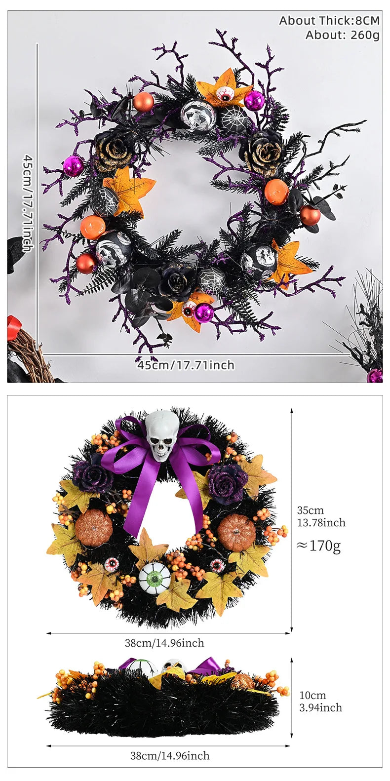 Kranz – Schaurige Türdeko