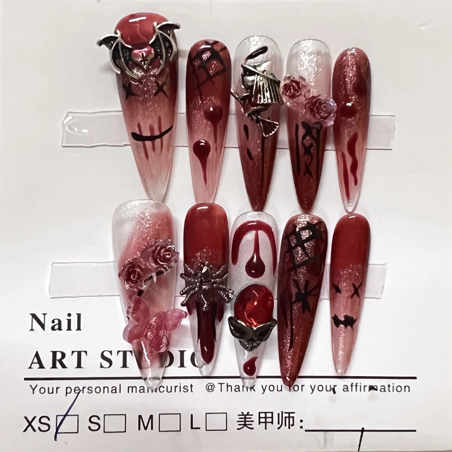 Gothic Glam Press-On Nails