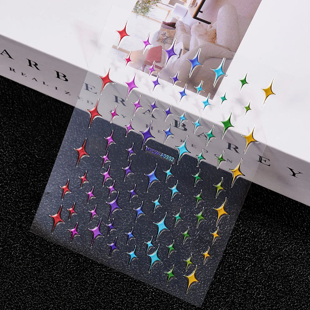 3D Nail Sticker – Sonne, Mond & Sterne