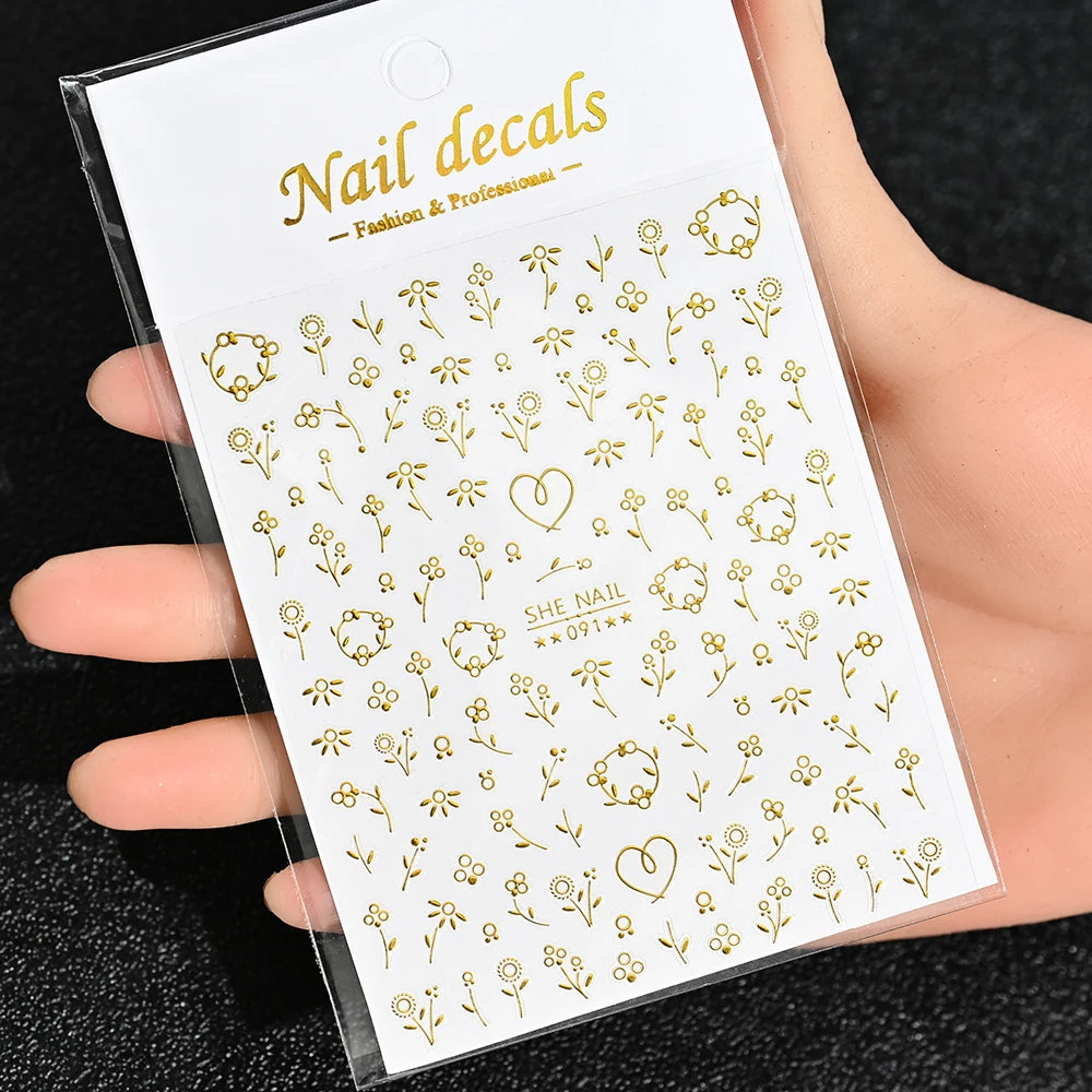 3D Nail Sticker – Sonne, Mond & Sterne