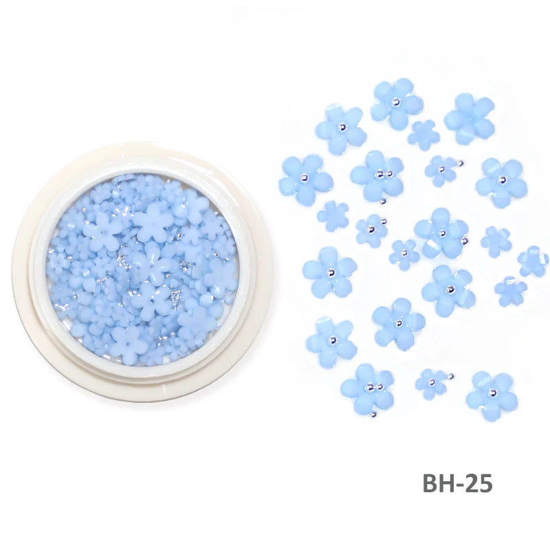 Acryl-Blumen Nail Art