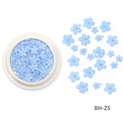 Acryl-Blumen Nail Art