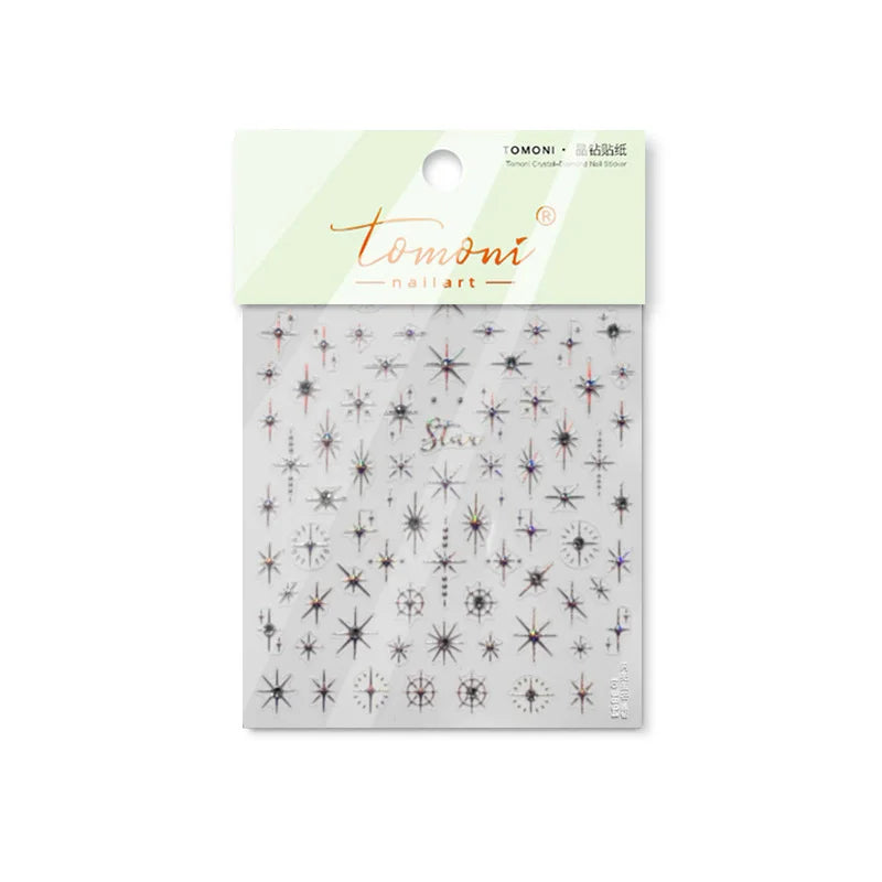 Glitzer Stern Nail Sticker